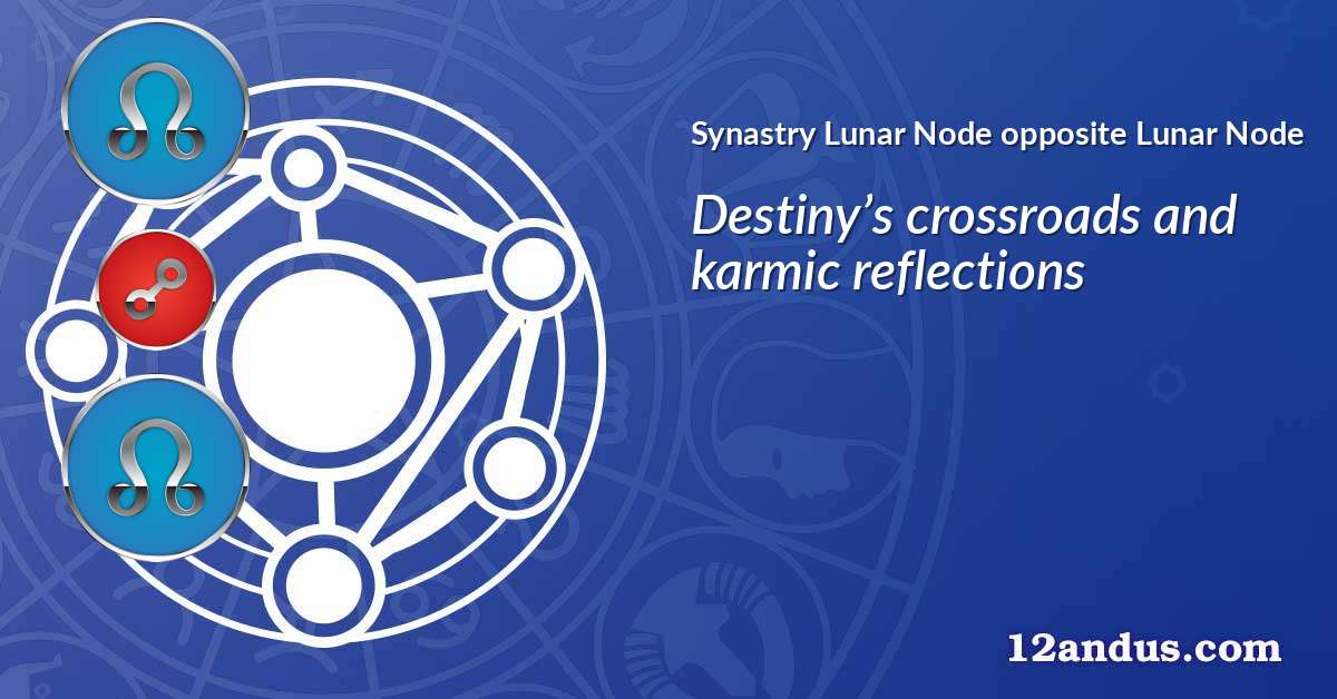 Lunar Node opposite Lunar Node in the synastry chart