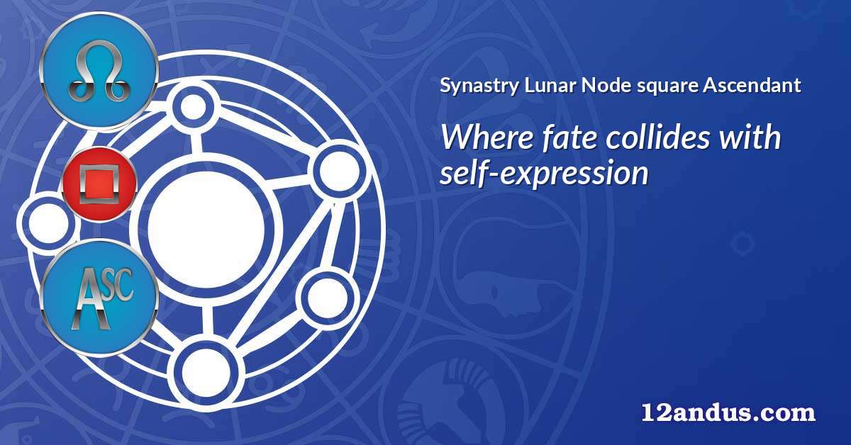 Lunar Node square Ascendant in the synastry chart