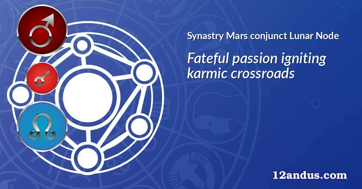 Mars conjunct Lunar Node in the synastry chart