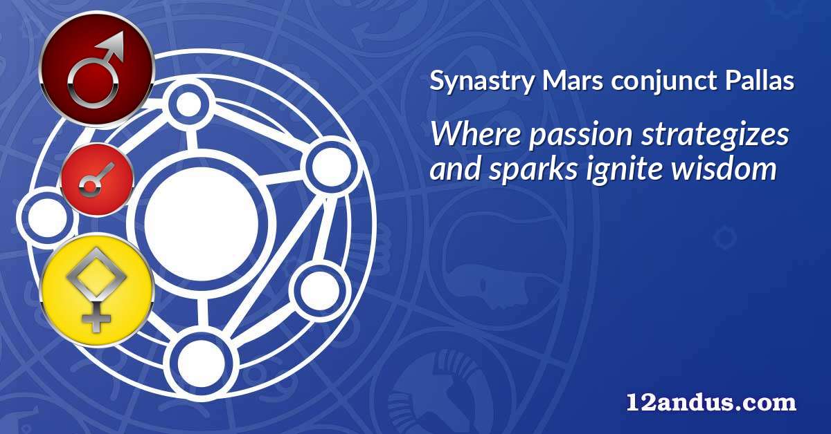 Mars conjunct Pallas in the synastry chart