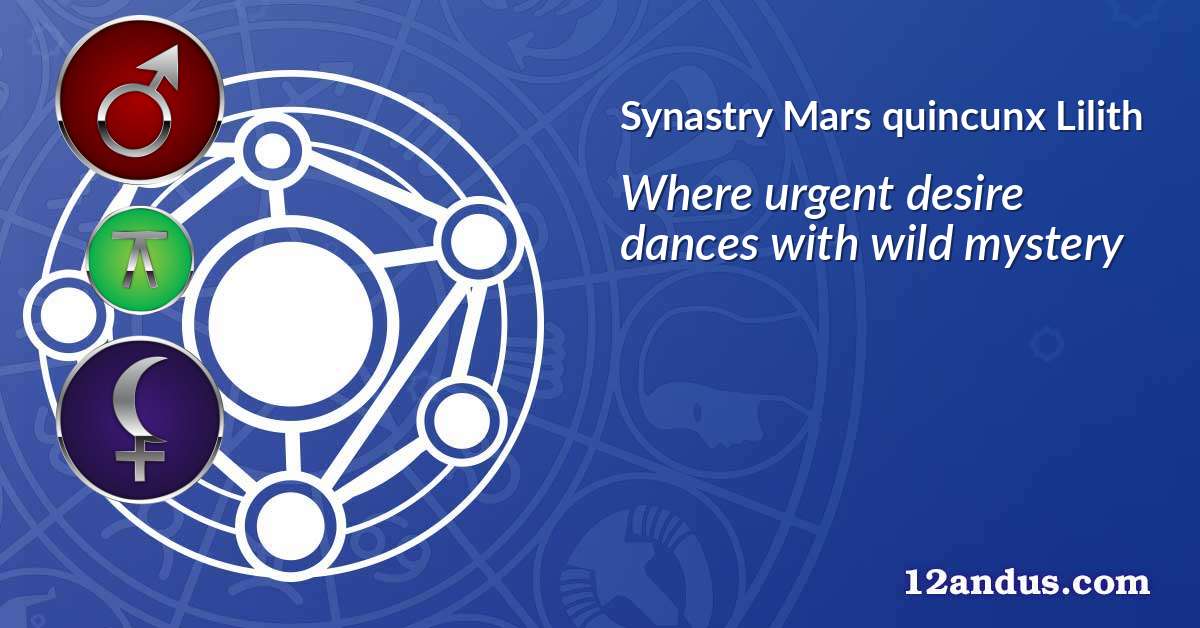 Mars quincunx Lilith in the synastry chart