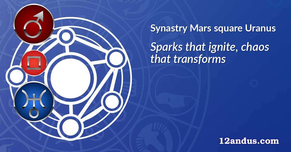 Mars square Uranus in the synastry chart