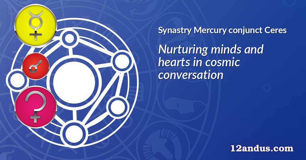 Mercury conjunct Ceres in the synastry chart