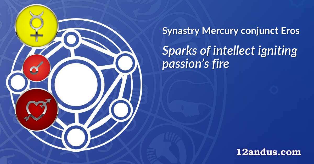 Mercury conjunct Eros in the synastry chart
