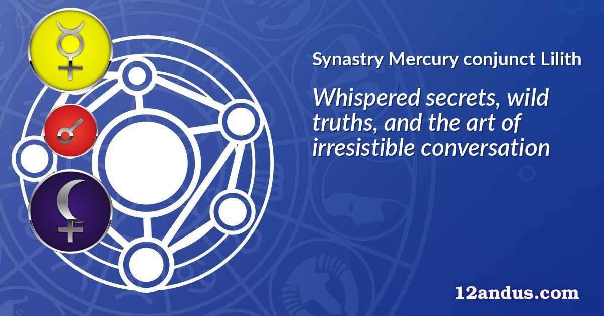 Mercury conjunct Lilith in the synastry chart