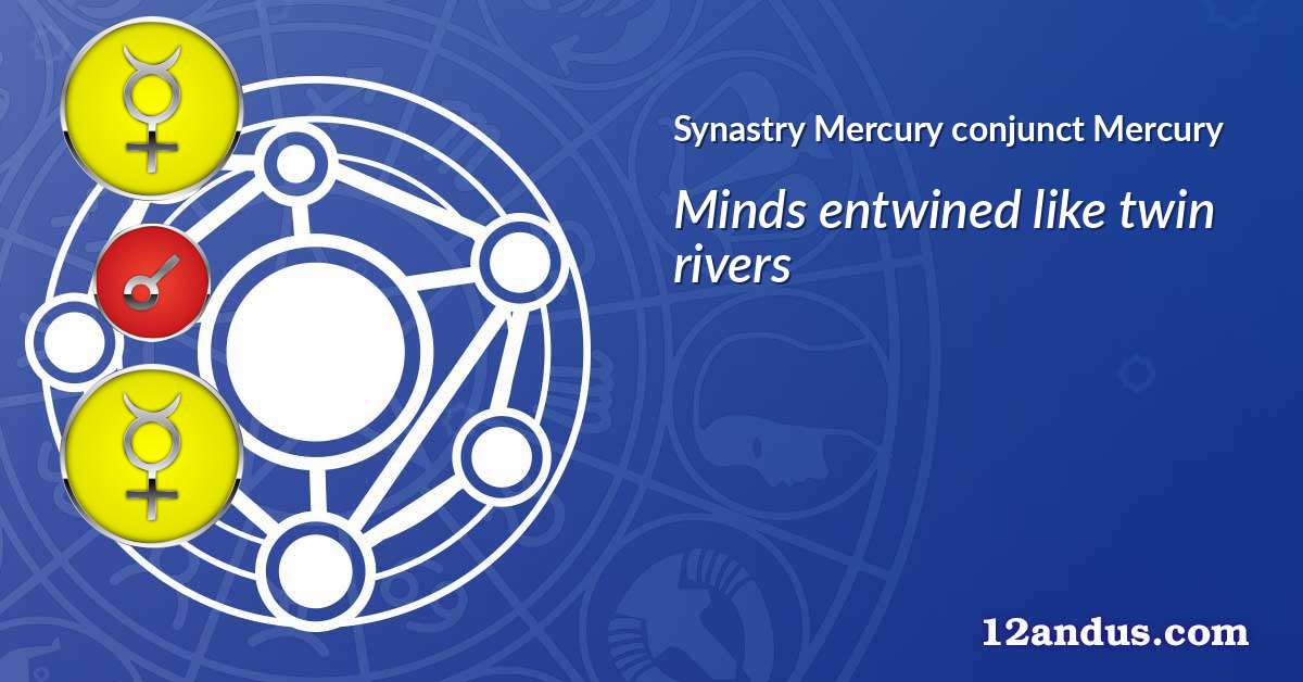 Mercury conjunct Mercury in the synastry chart