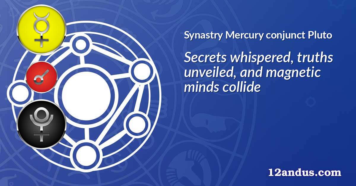 Mercury conjunct Pluto in the synastry chart