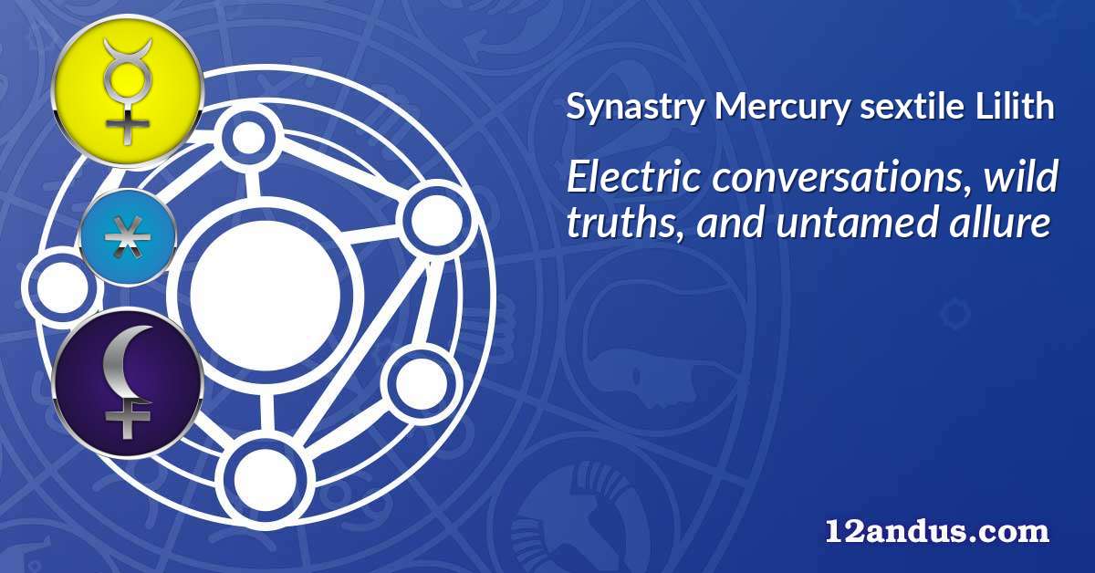 Mercury sextile Lilith in the synastry chart