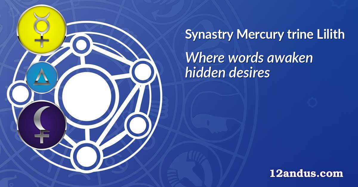 Mercury trine Lilith in the synastry chart