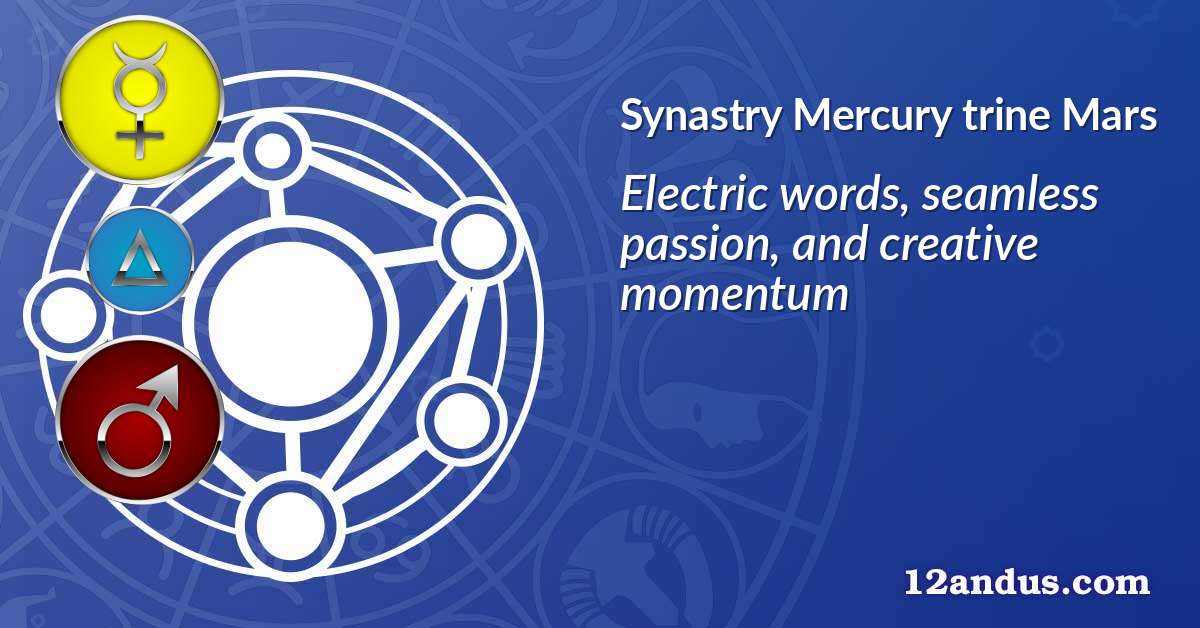 Mercury trine Mars in the synastry chart