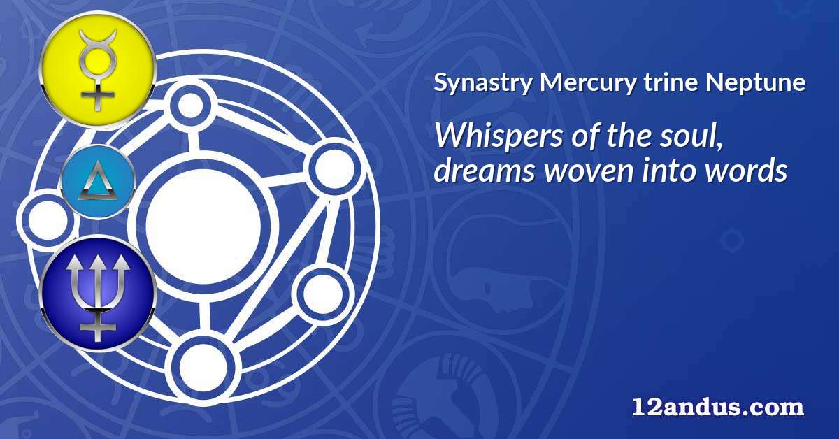 Mercury trine Neptune in the synastry chart