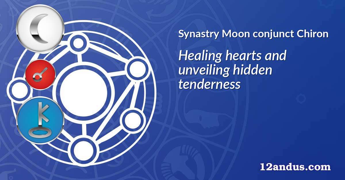 Moon conjunct Chiron in the synastry chart