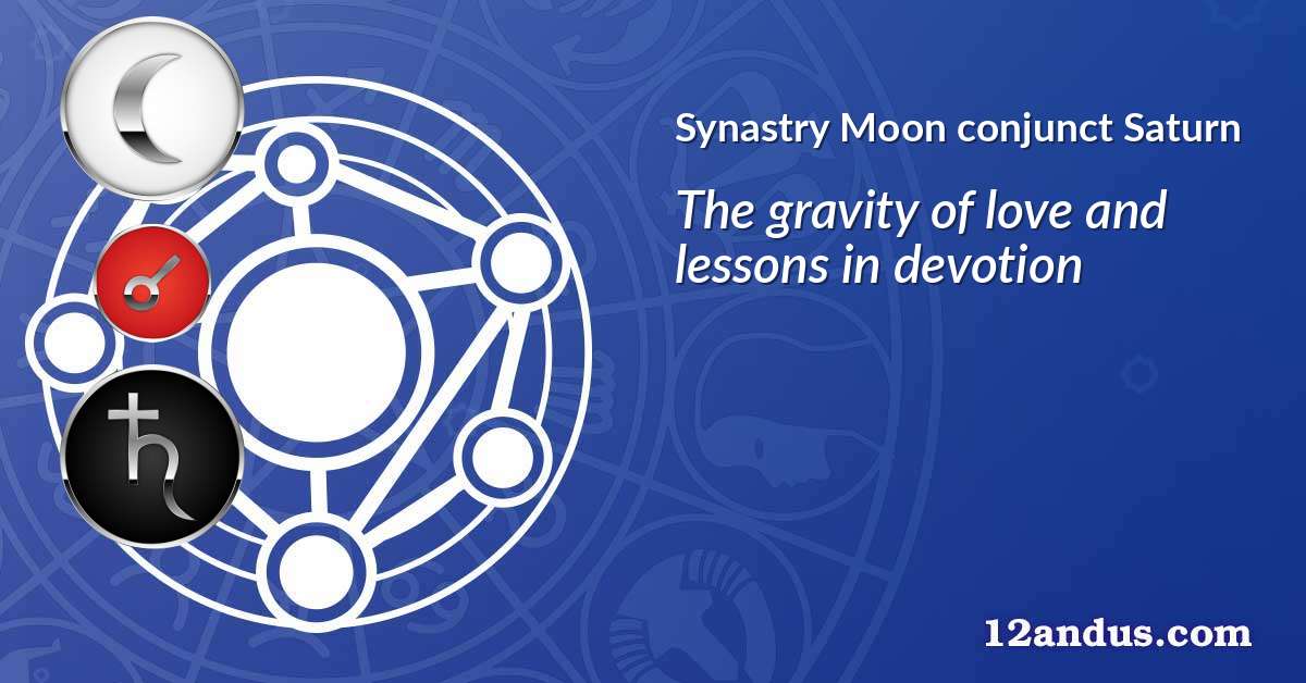 Moon conjunct Saturn in the synastry chart