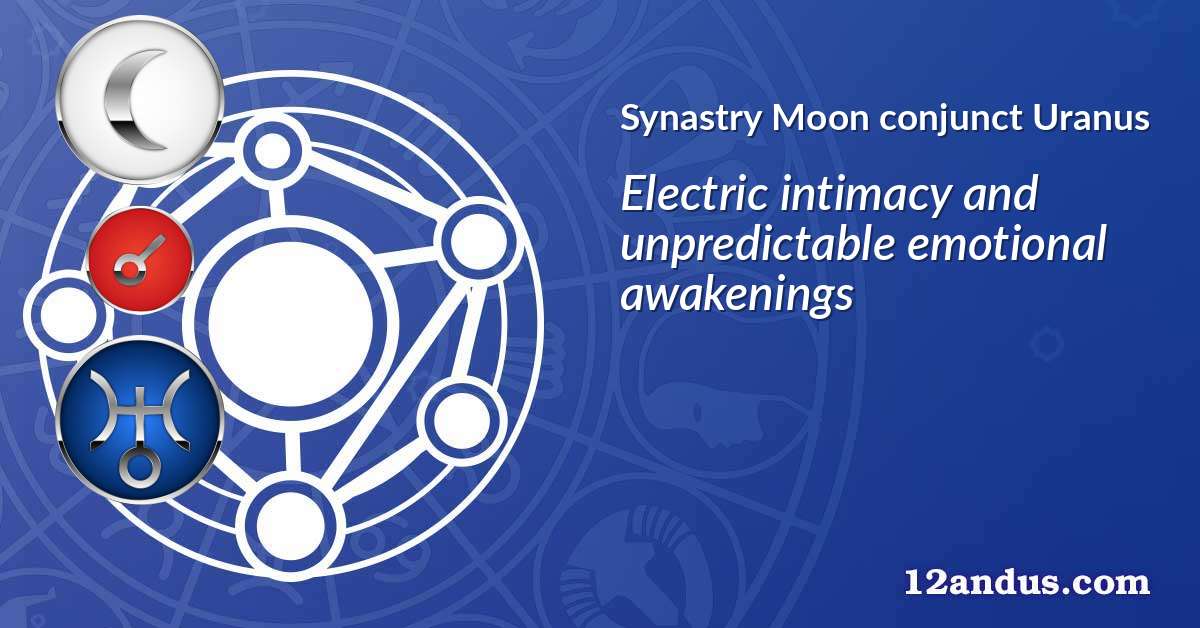 Moon conjunct Uranus in the synastry chart