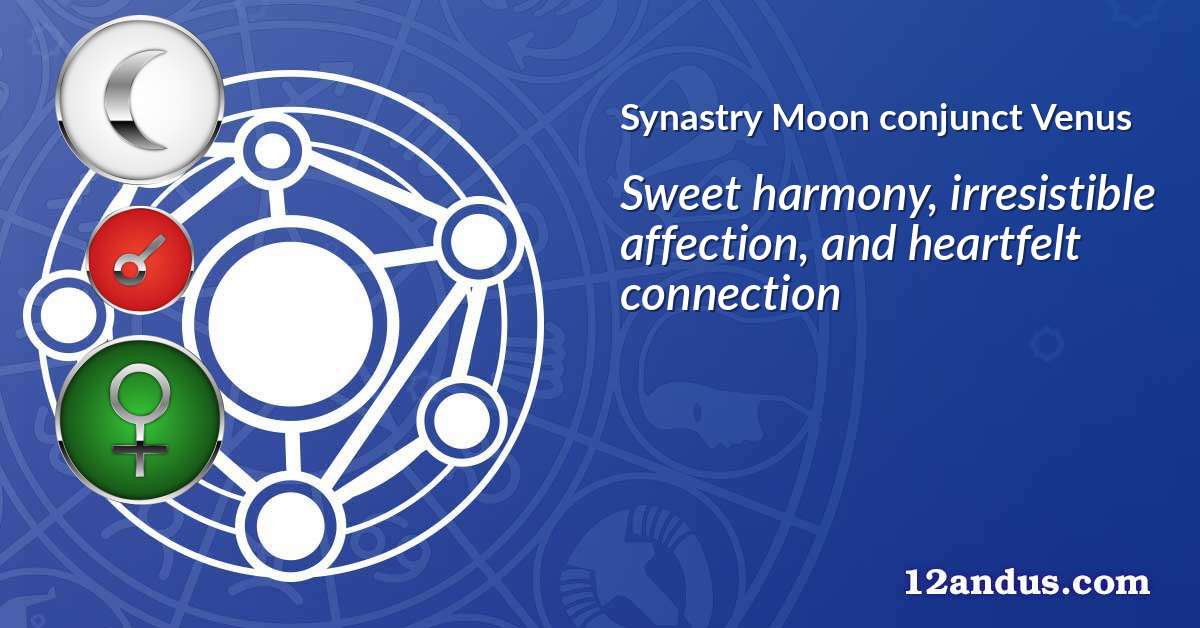 Moon conjunct Venus in the synastry chart