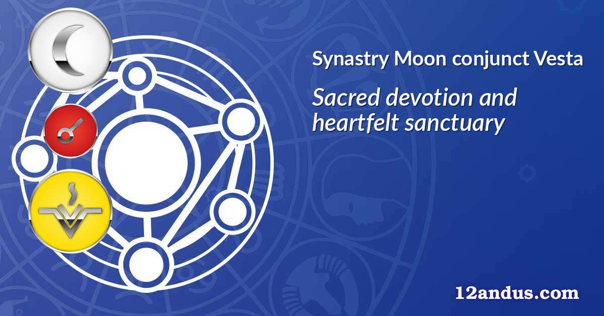 Moon conjunct Vesta in the synastry chart