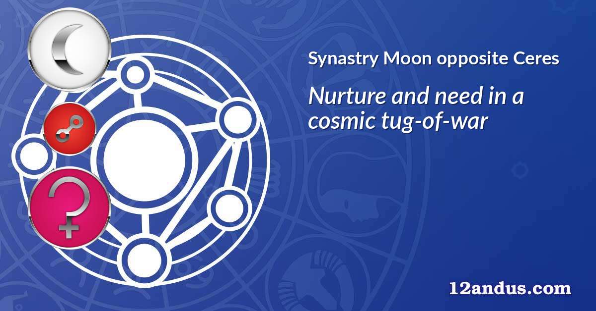 Moon opposite Ceres in the synastry chart