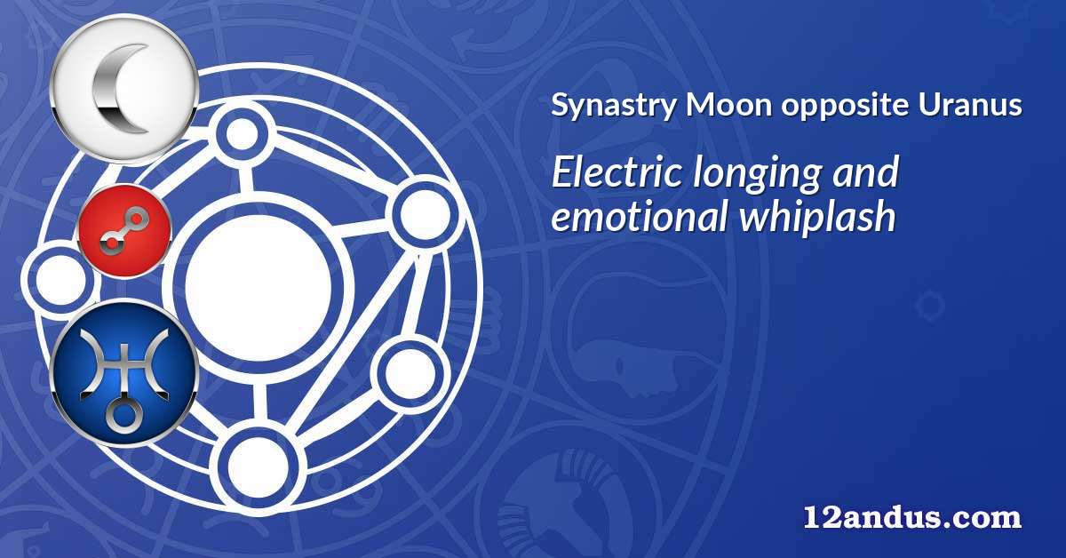 Moon opposite Uranus in the synastry chart