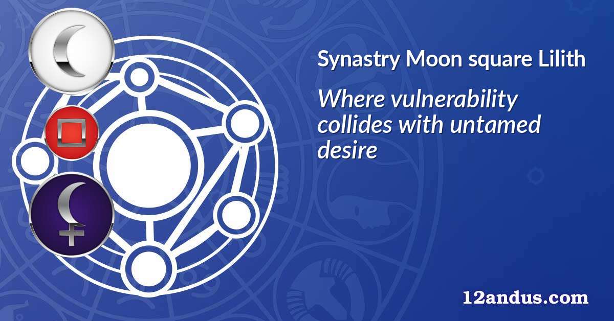 Moon square Lilith in the synastry chart