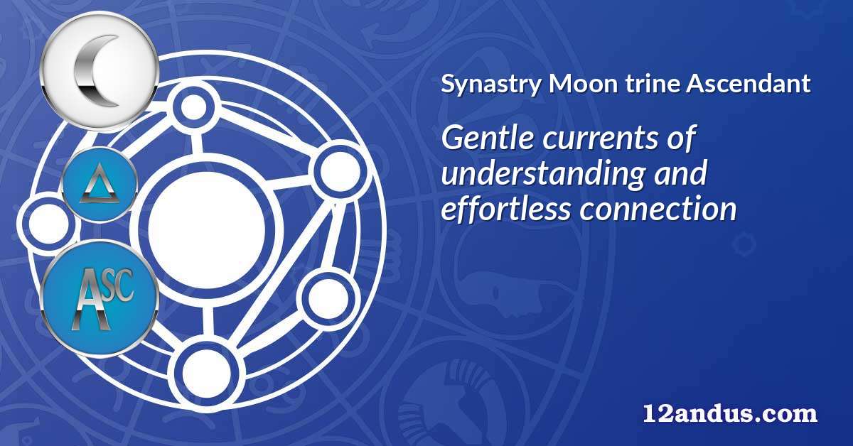 Moon trine Ascendant in the synastry chart