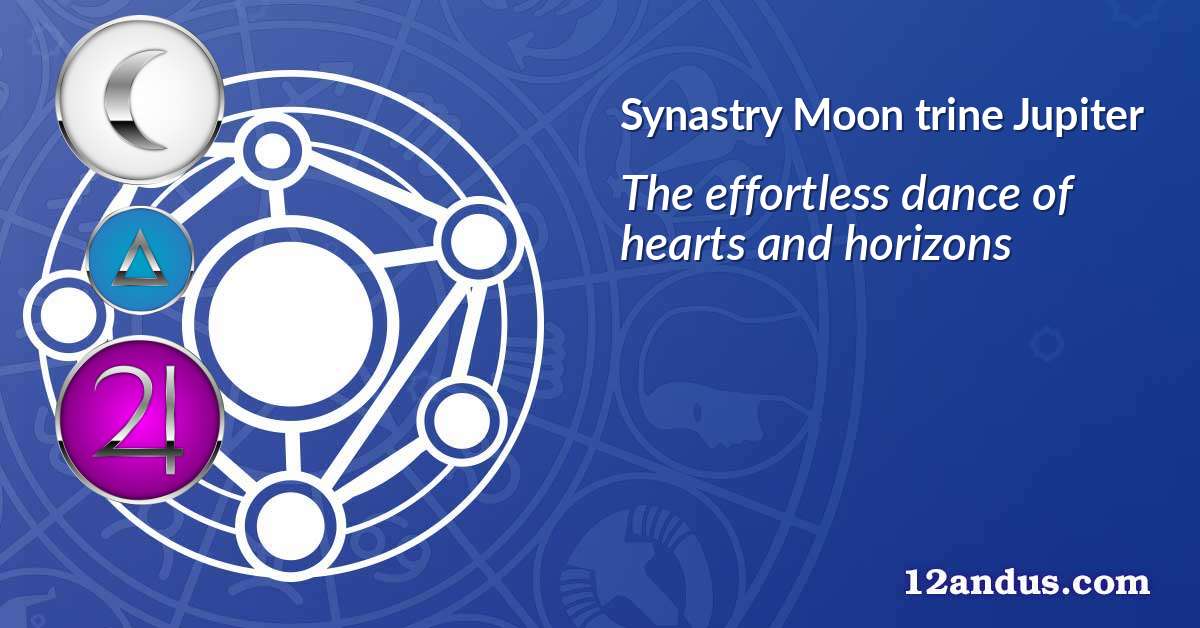 Moon trine Jupiter in the synastry chart