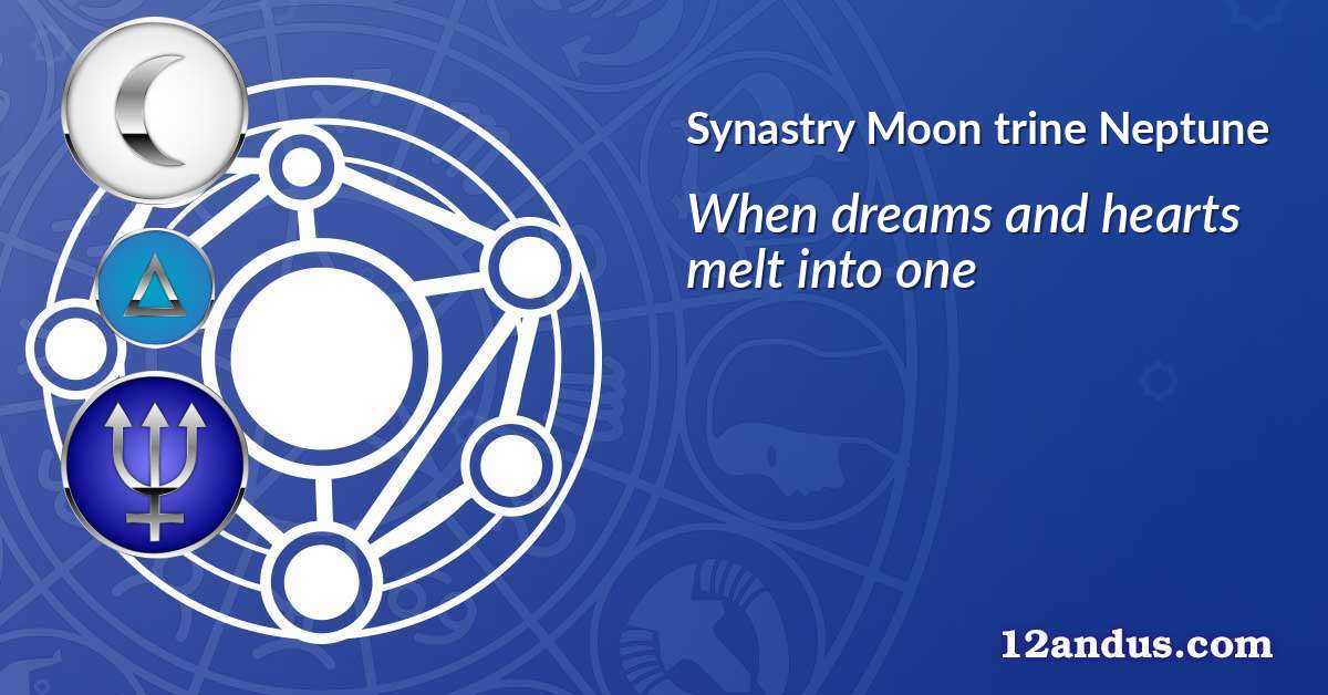 Moon trine Neptune in the synastry chart