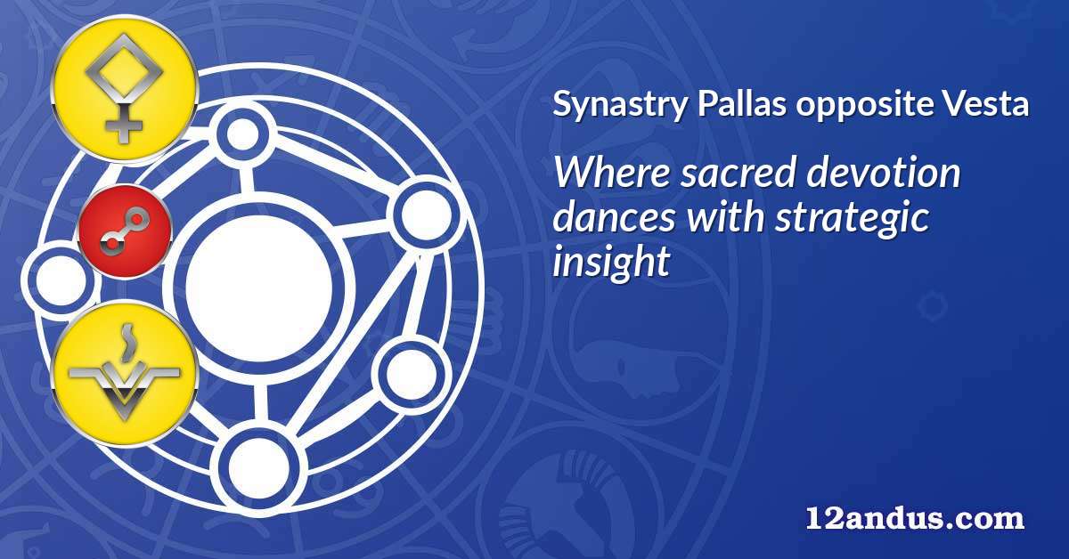 Pallas opposite Vesta in the synastry chart