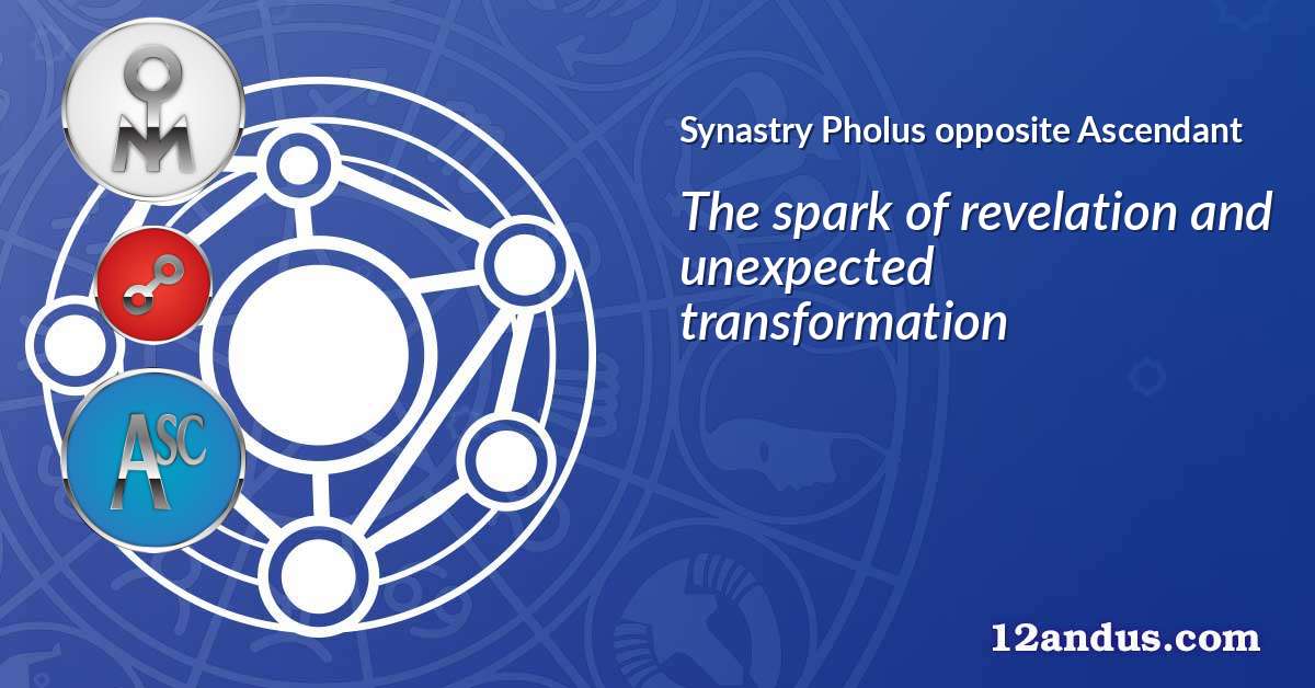 Pholus opposite Ascendant in the synastry chart
