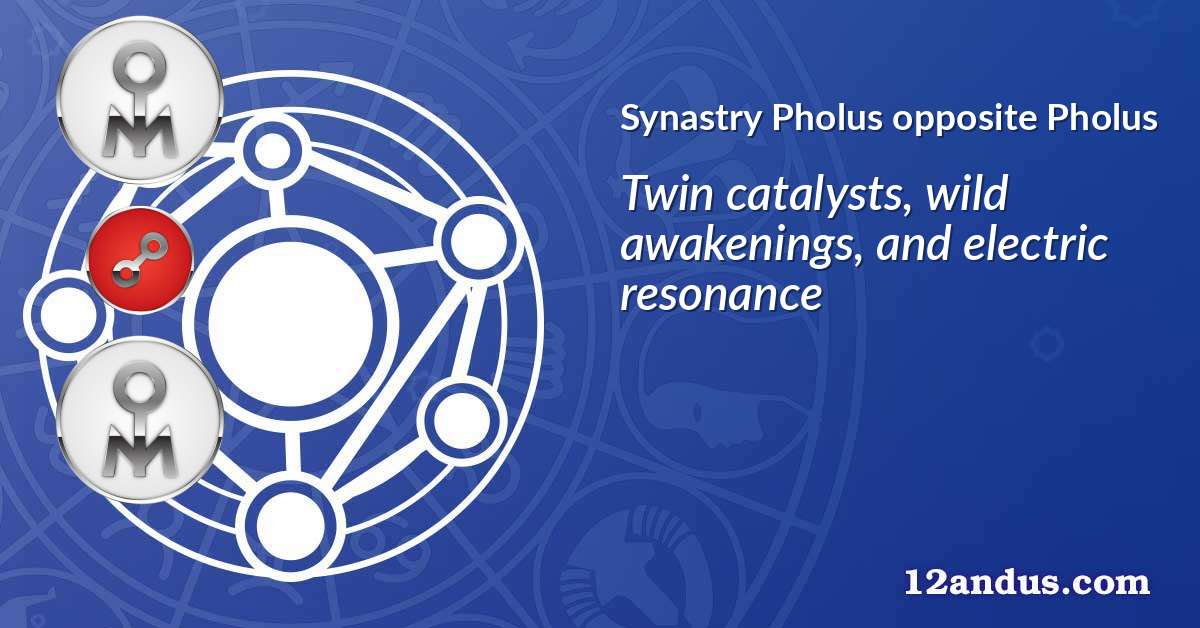 Pholus opposite Pholus in the synastry chart