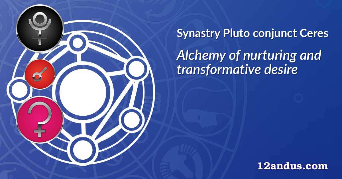 Pluto conjunct Ceres in the synastry chart