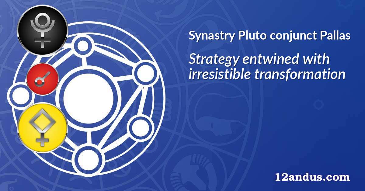Pluto conjunct Pallas in the synastry chart