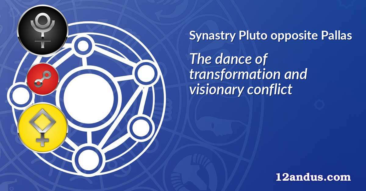 Pluto opposite Pallas in the synastry chart