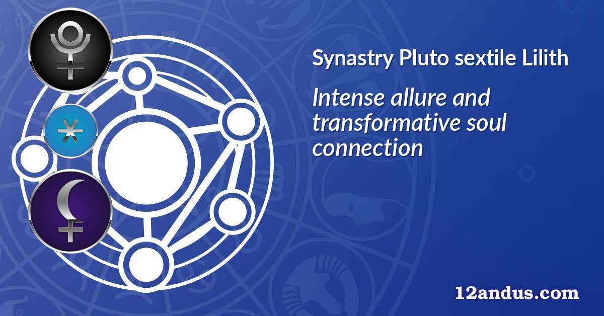 Pluto sextile Lilith in the synastry chart