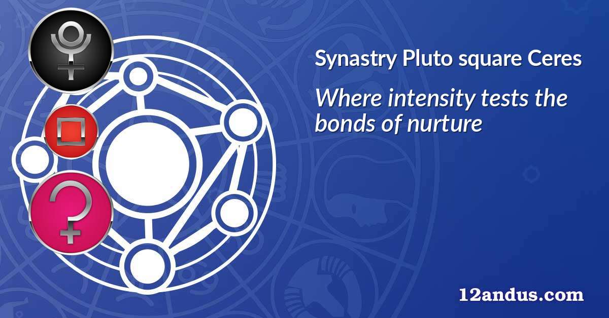 Pluto square Ceres in the synastry chart