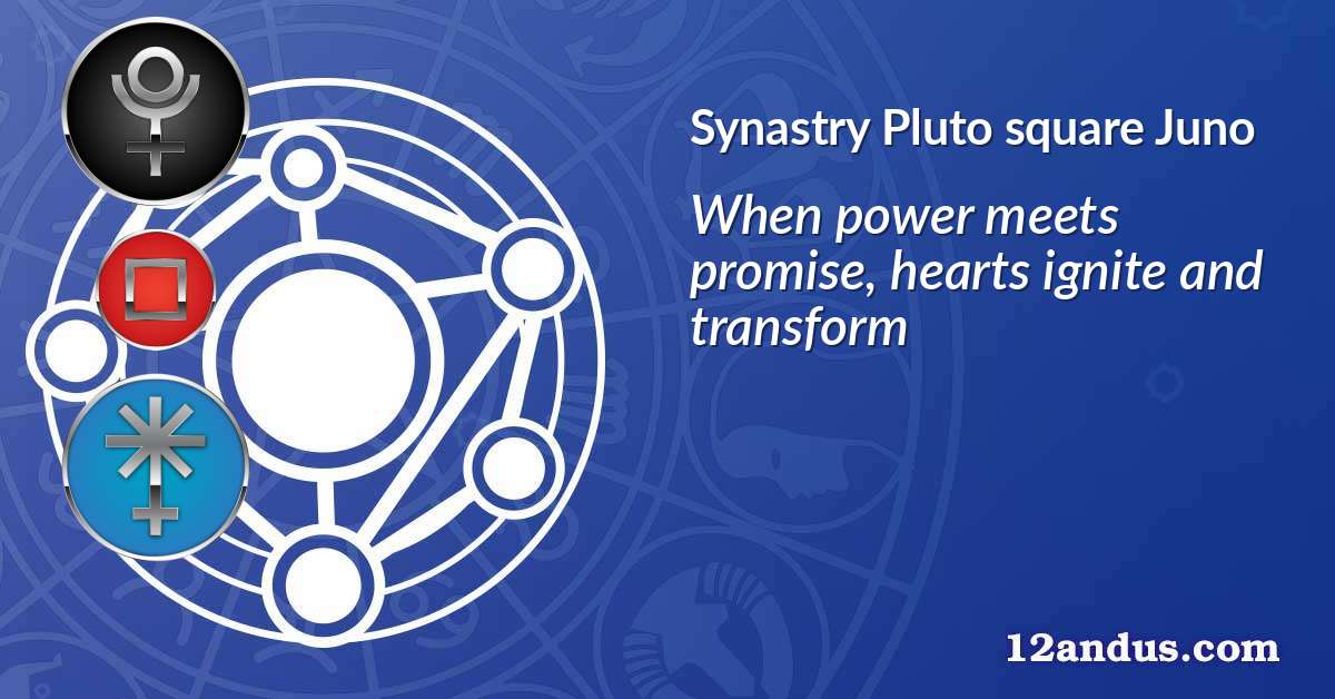Pluto square Juno in the synastry chart