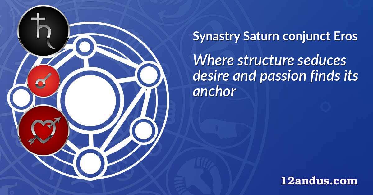 Saturn conjunct Eros in the synastry chart