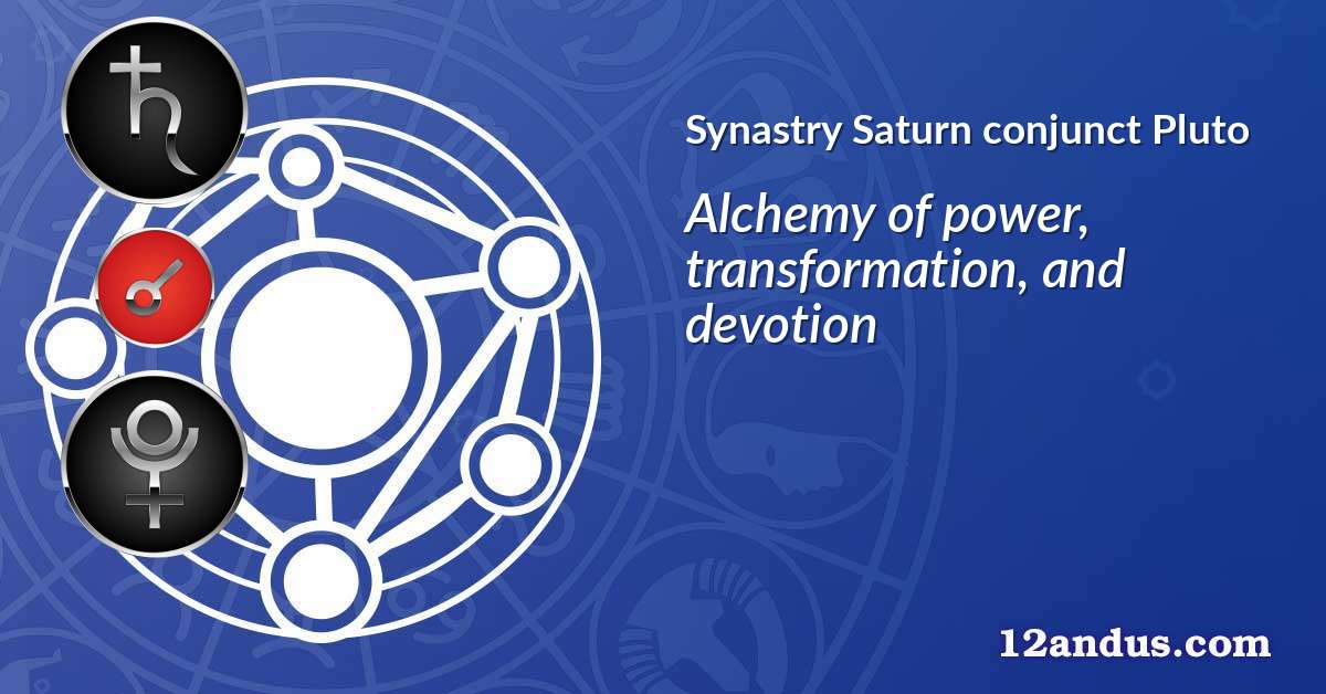 Saturn conjunct Pluto in the synastry chart
