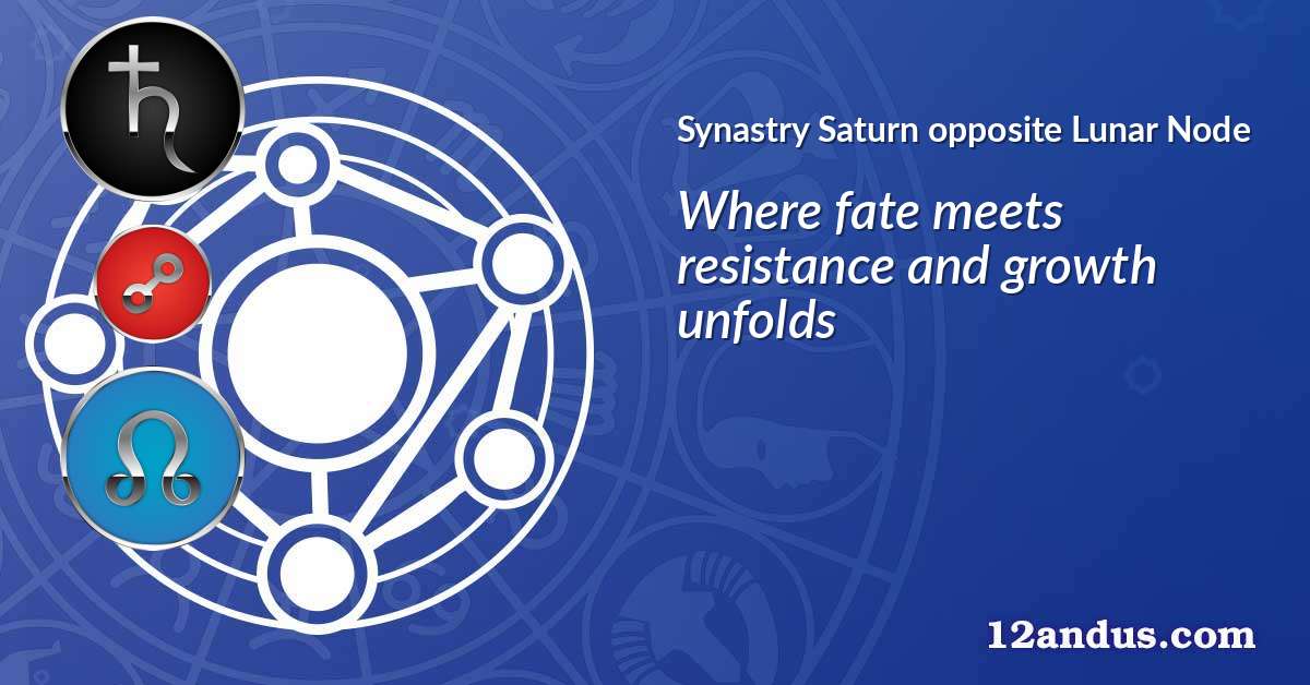 Saturn opposite Lunar Node in the synastry chart