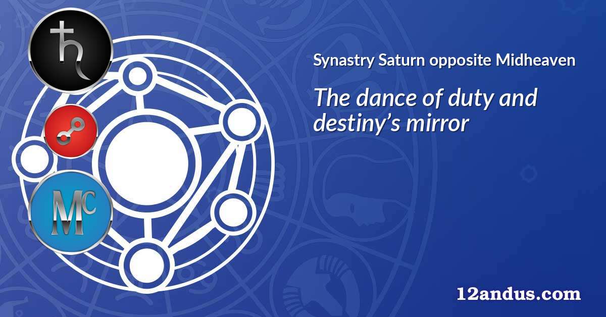 Saturn opposite Midheaven in the synastry chart
