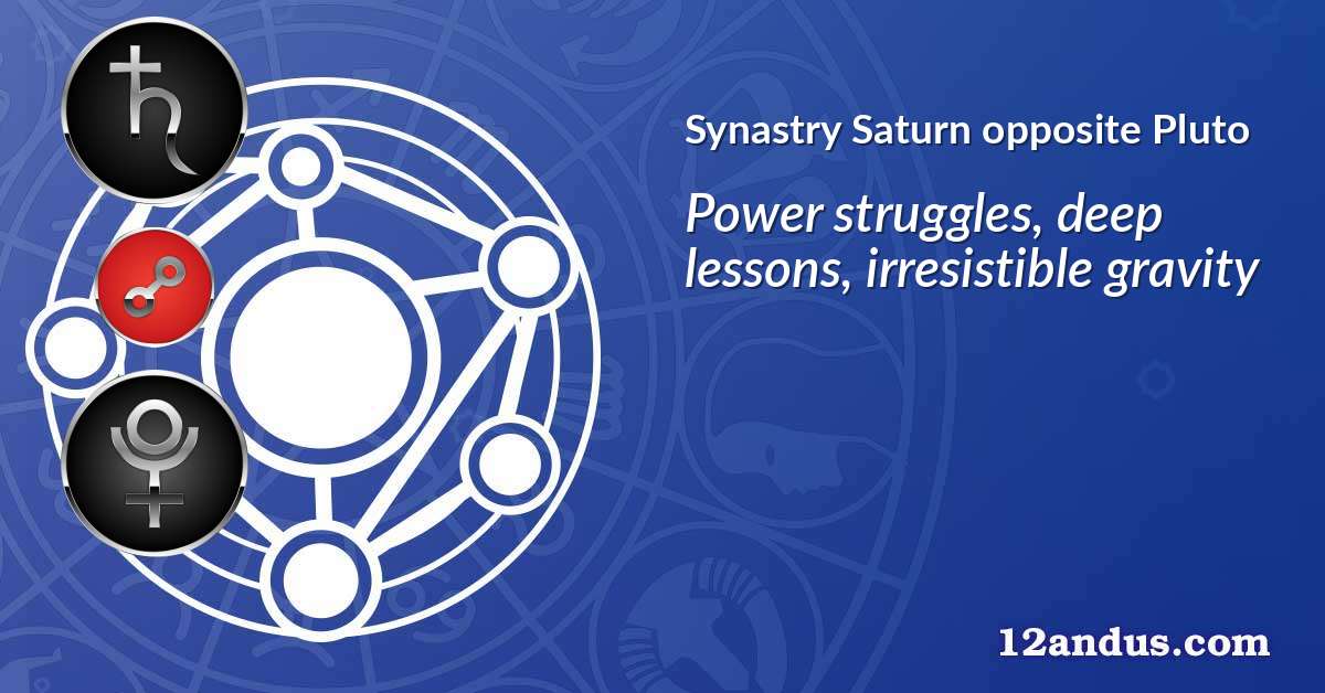 Saturn opposite Pluto in the synastry chart