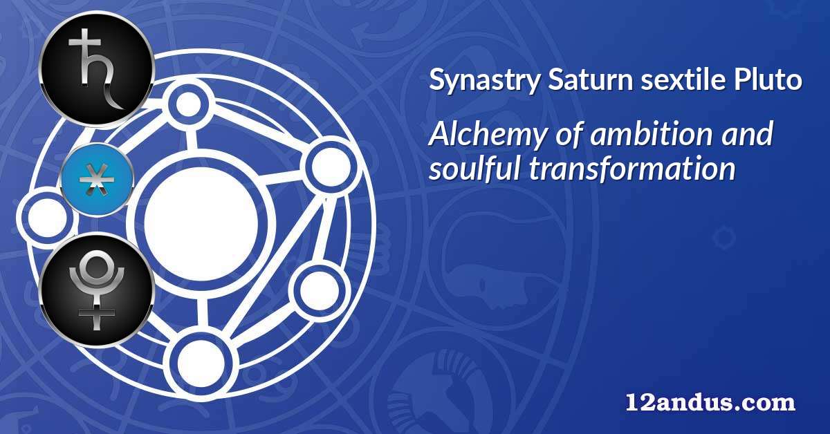 Saturn sextile Pluto in the synastry chart