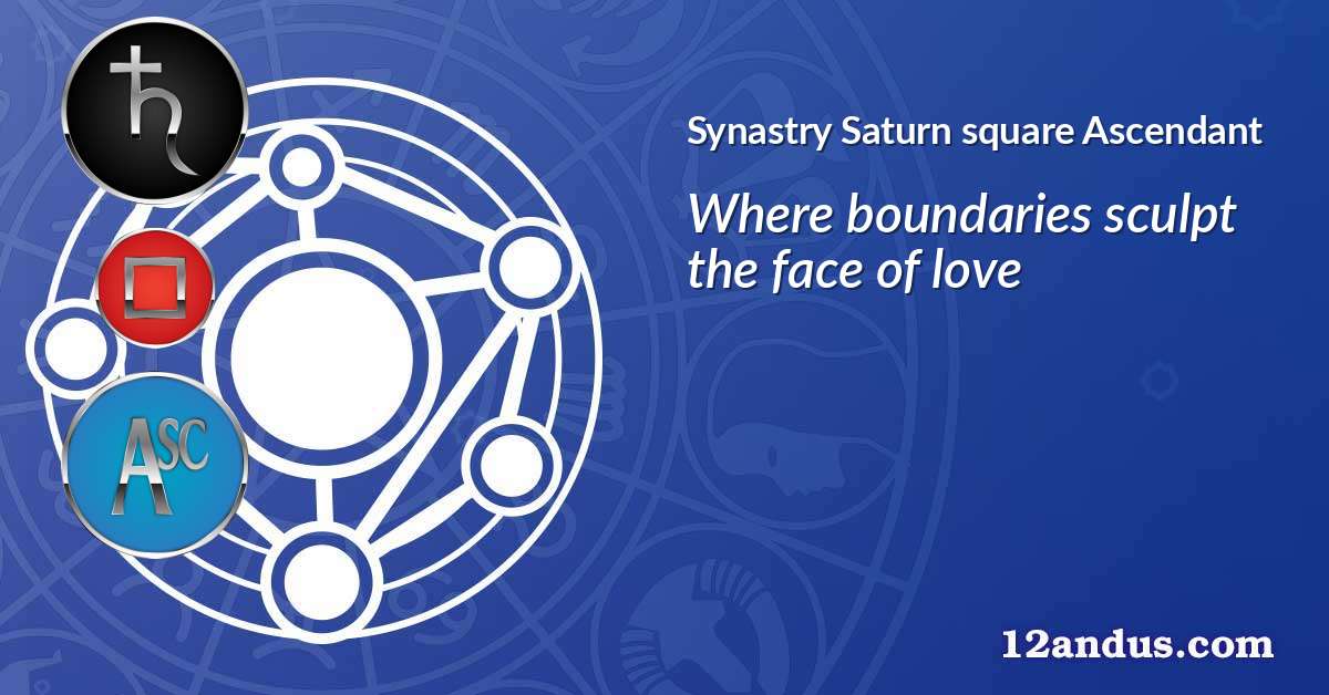 Saturn square Ascendant in the synastry chart