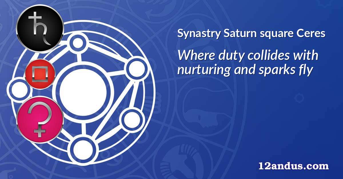 Saturn square Ceres in the synastry chart