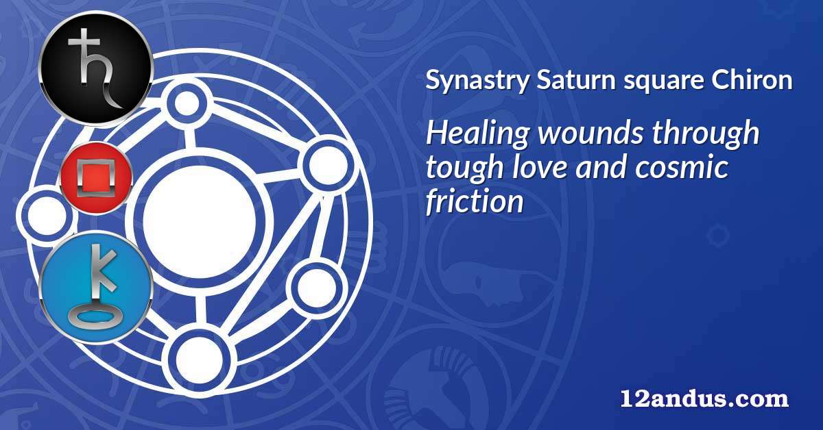 Saturn square Chiron in the synastry chart