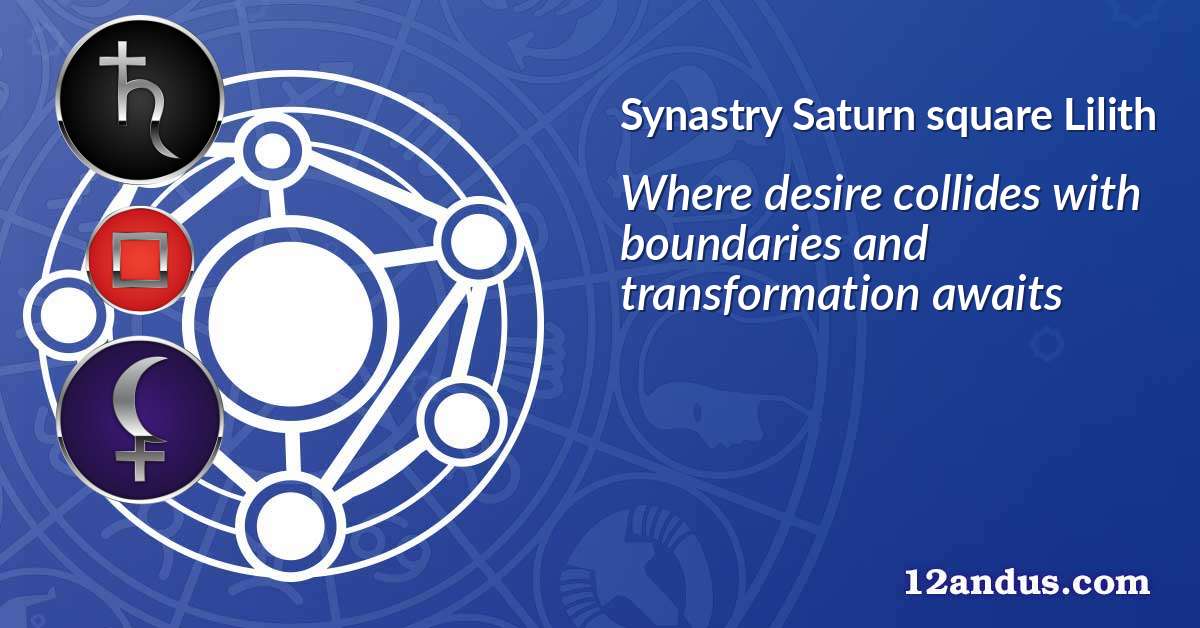 Saturn square Lilith in the synastry chart