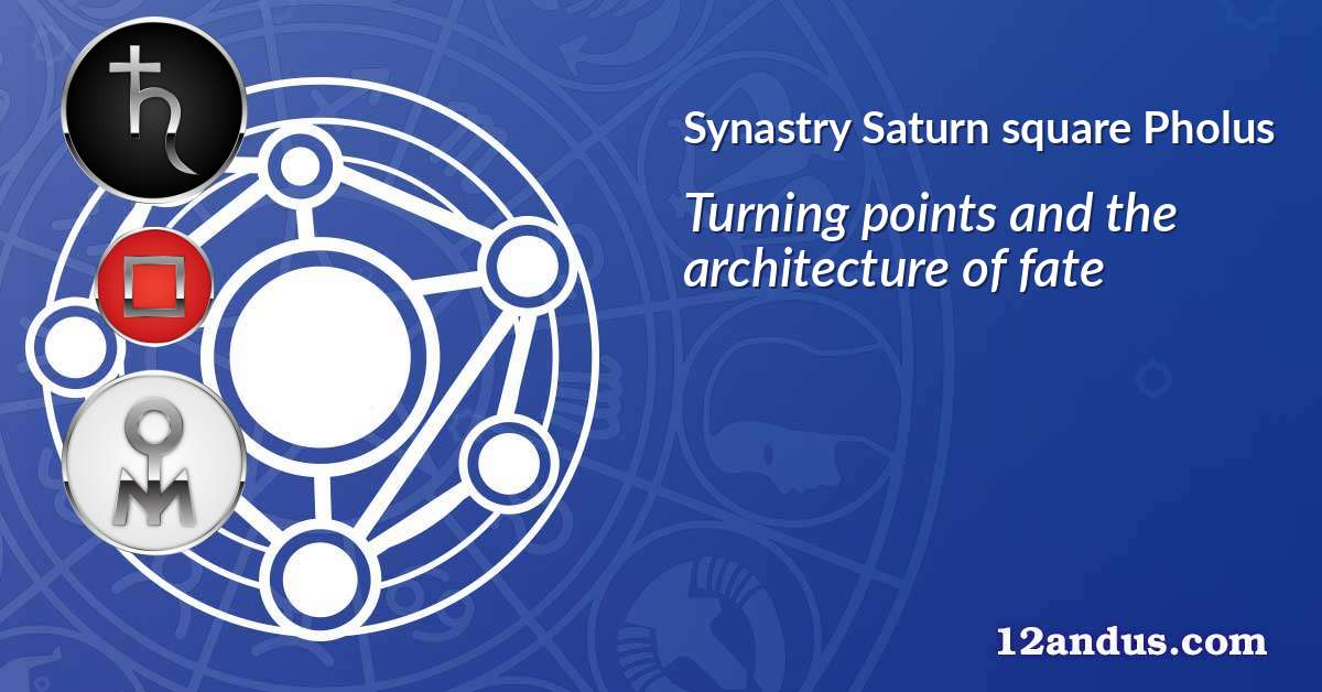 Saturn square Pholus in the synastry chart