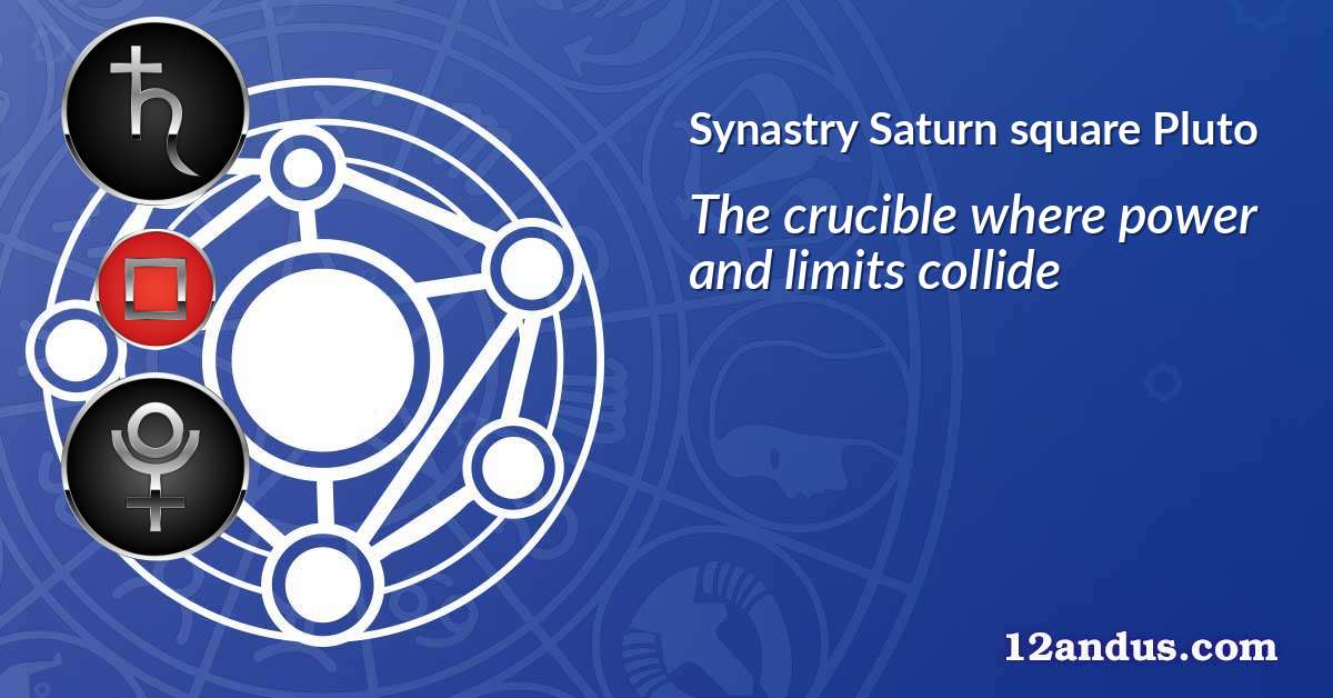 Saturn square Pluto in the synastry chart