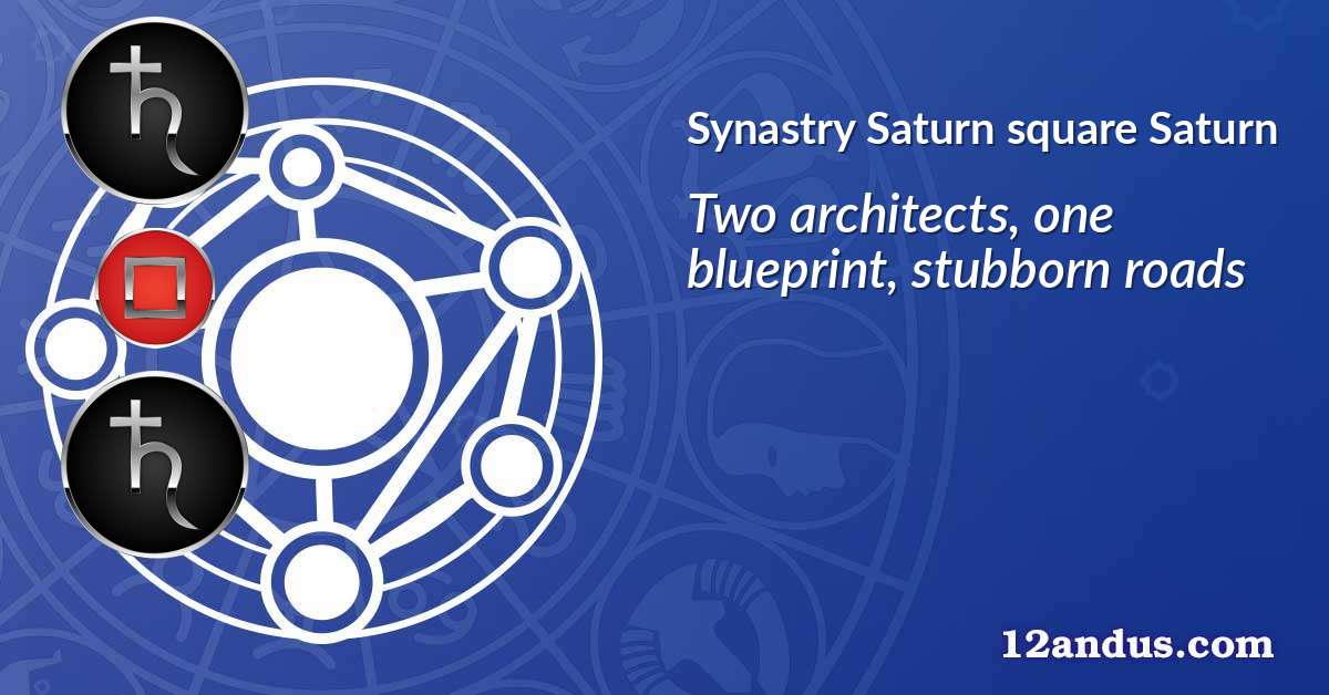 Saturn square Saturn in the synastry chart