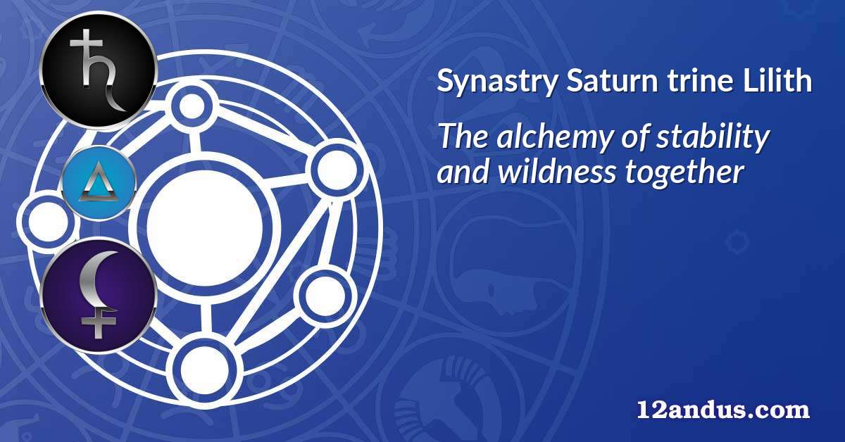 Saturn trine Lilith in the synastry chart