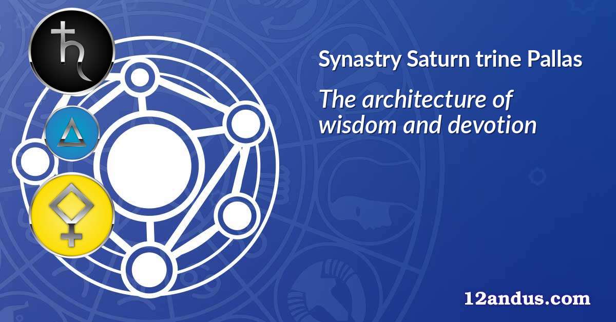 Saturn trine Pallas in the synastry chart